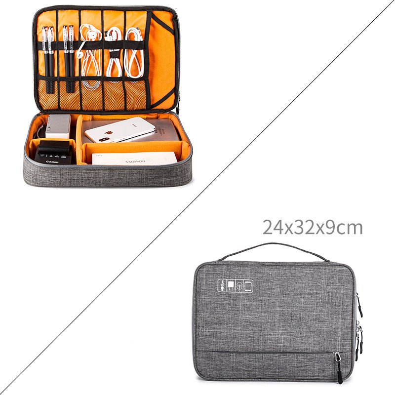 Travel Cable Bag Portable Digital USB Gadget Organizer Charger Wires Cosmetic Zipper Storage Pouch kit Case Accessories Supplies | Orazek UK Ltd