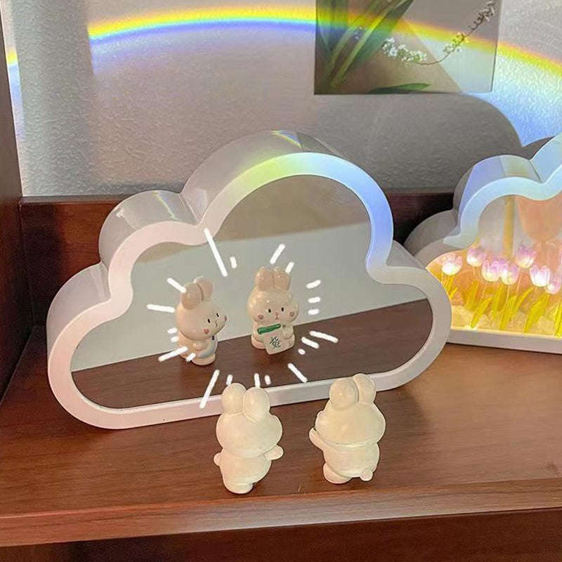Tulip Night Lamp DIY Material Cloud Tulips Night Lamp Decorative Mirrors Photo Frame LED Table Lights Korean Creative Desk Bedroom Handmade Birthday Gifts | Orazek UK Ltd