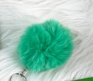 Twenty Colors Fluffy Fur Pom Pom Keychain Soft Faux Fur-like Ball Car Keyring Key Holder Women Bag | Orazek UK Ltd