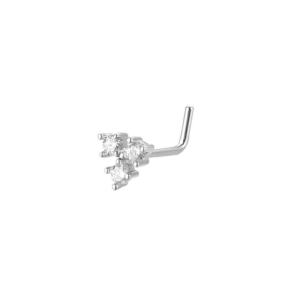 Unisex Stainless Steel Inlay Zircon Puncture Nose Ring Orazek UK Ltd