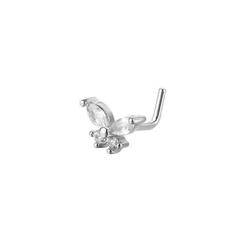 Unisex Stainless Steel Inlay Zircon Puncture Nose Ring Orazek UK Ltd