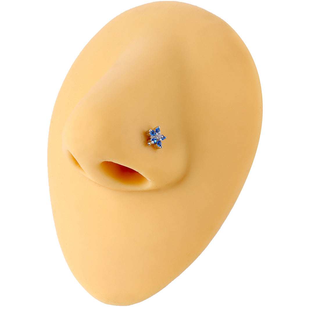 Unisex Stainless Steel Inlay Zircon Puncture Nose Ring Orazek UK Ltd
