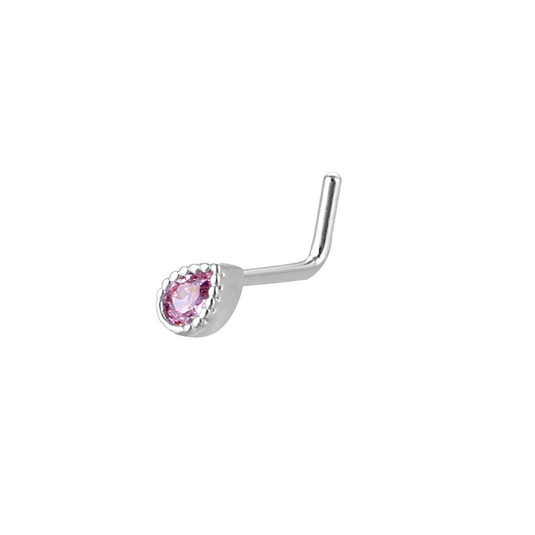 Unisex Stainless Steel Inlay Zircon Puncture Nose Ring Orazek UK Ltd