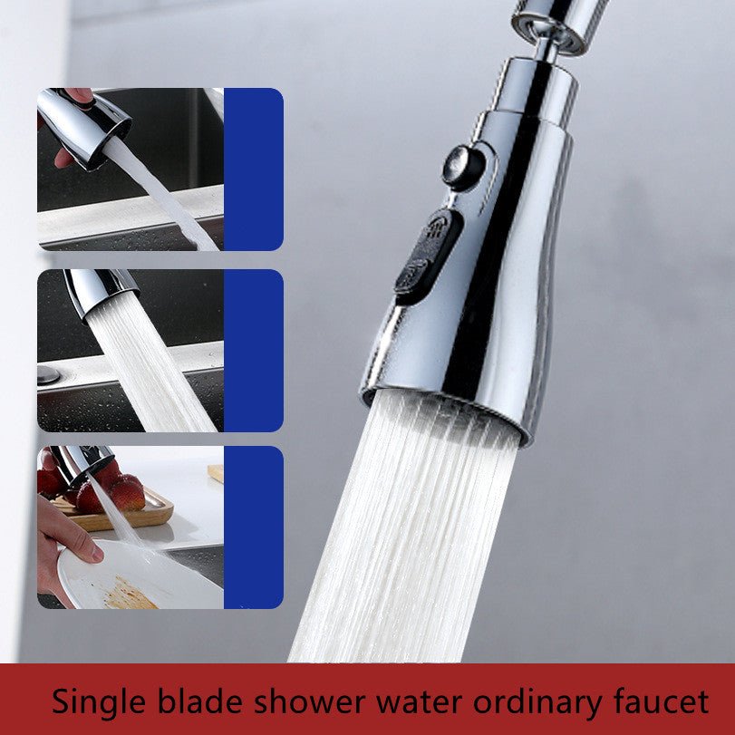 Universal Pressurized Faucet Sprayer Anti-splash 360 Degree Rotating Water Tap Three Stall Water Saving Faucet Nozzle Adapter | Orazek UK Ltd