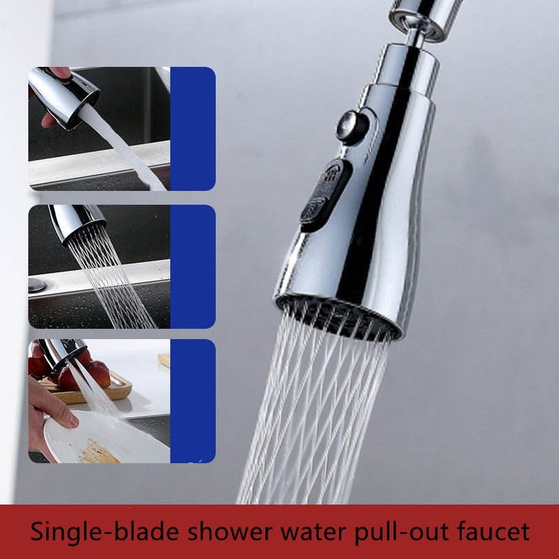Universal Pressurized Faucet Sprayer Anti-splash 360 Degree Rotating Water Tap Three Stall Water Saving Faucet Nozzle Adapter | Orazek UK Ltd