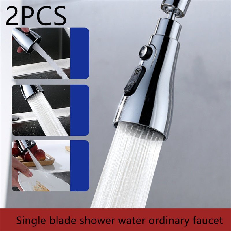 Universal Pressurized Faucet Sprayer Anti-splash 360 Degree Rotating Water Tap Three Stall Water Saving Faucet Nozzle Adapter | Orazek UK Ltd
