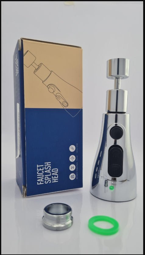Universal Pressurized Faucet Sprayer Anti-splash 360 Degree Rotating Water Tap Three Stall Water Saving Faucet Nozzle Adapter | Orazek UK Ltd