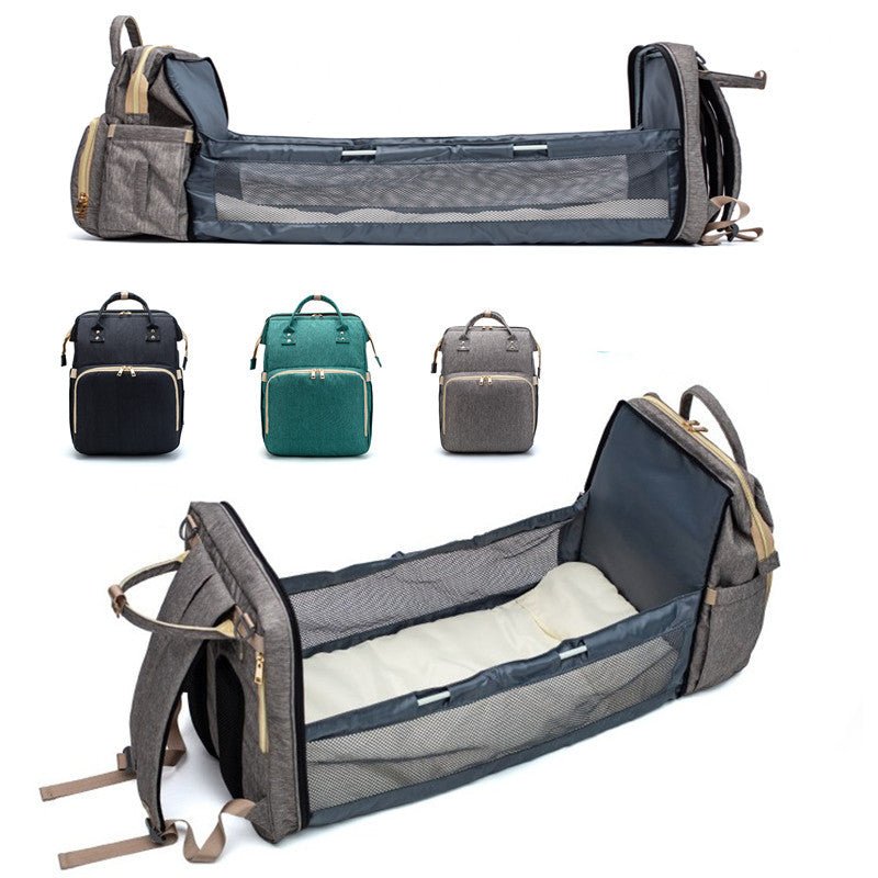 USB Charging Version Mommy Bed Backpack Folding Large Capacity Multi-function | Orazek UK Ltd