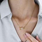 Valentines Day Gift New Stainless Steel Necklace Fashion New Love Smart Necklace Female Clavicle Chain Fashion Jewelry Woman | Orazek UK Ltd