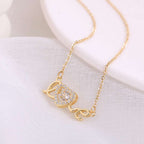 Valentines Day Gift New Stainless Steel Necklace Fashion New Love Smart Necklace Female Clavicle Chain Fashion Jewelry Woman | Orazek UK Ltd