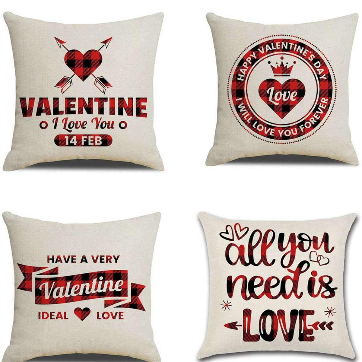 Valentines Day red pillowcase cushion cover | Orazek UK Ltd