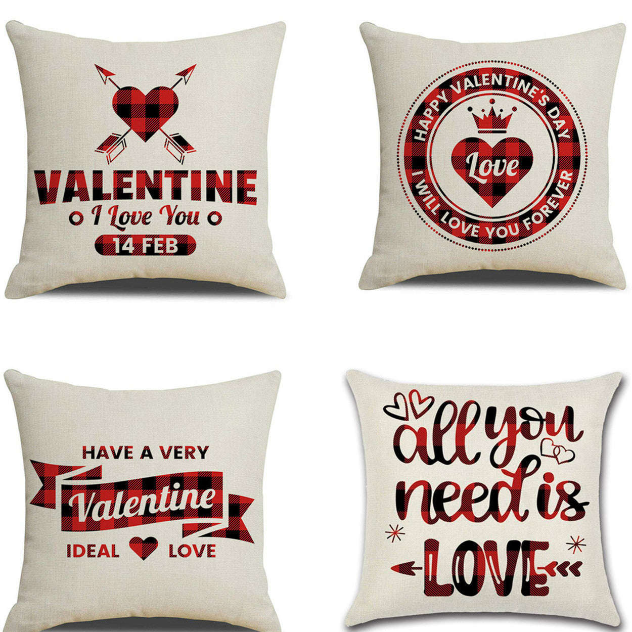 Valentines Day red pillowcase cushion cover Orazek UK Ltd