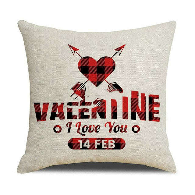 Valentines Day red pillowcase cushion cover Orazek UK Ltd