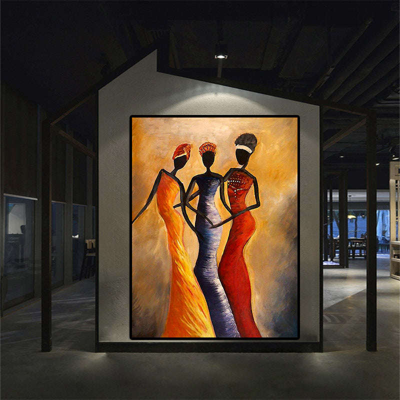 Vintage African American Woman Portrait  Poster Art Wall Living Room Decoration Canvas Painting Orazek UK Ltd