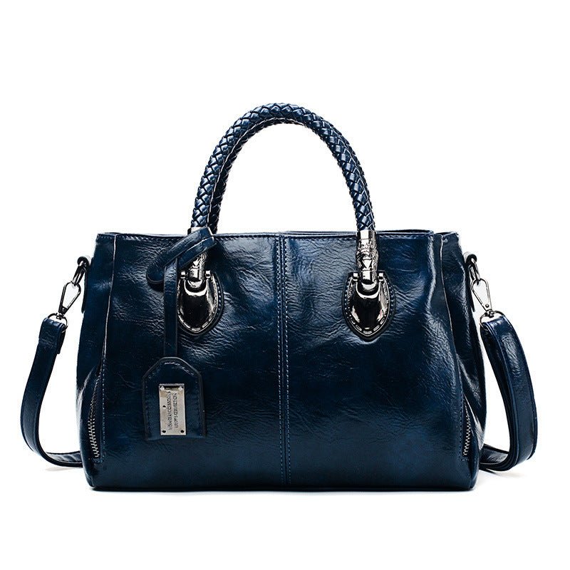 Vintage Oil Wax leather luxury handbags Women Bags | Orazek UK Ltd