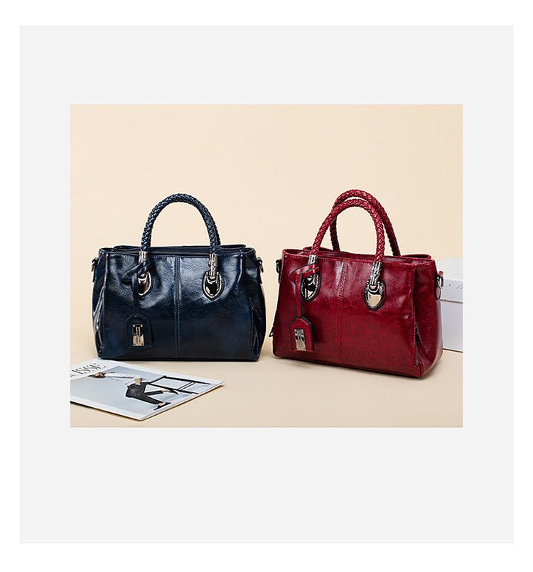 Vintage Oil Wax leather luxury handbags Women Bags | Orazek UK Ltd