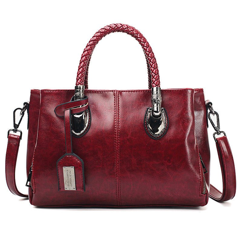 Vintage Oil Wax leather luxury handbags Women Bags | Orazek UK Ltd