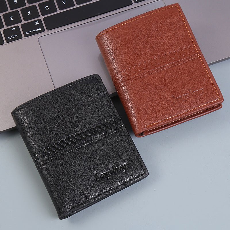 Wallet Men Short Leather Wallet Wallet Men | Orazek UK Ltd