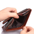 Wallet Men Short Leather Wallet Wallet Men | Orazek UK Ltd