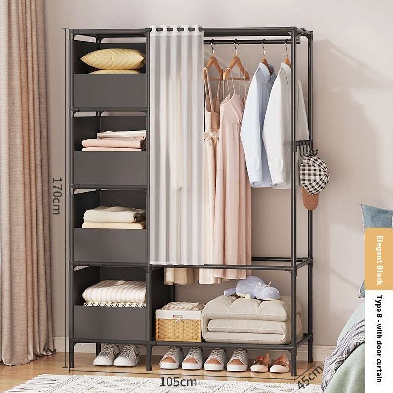 Wardrobe Home Bedroom Simple Assembly Wardrobe | Orazek UK Ltd