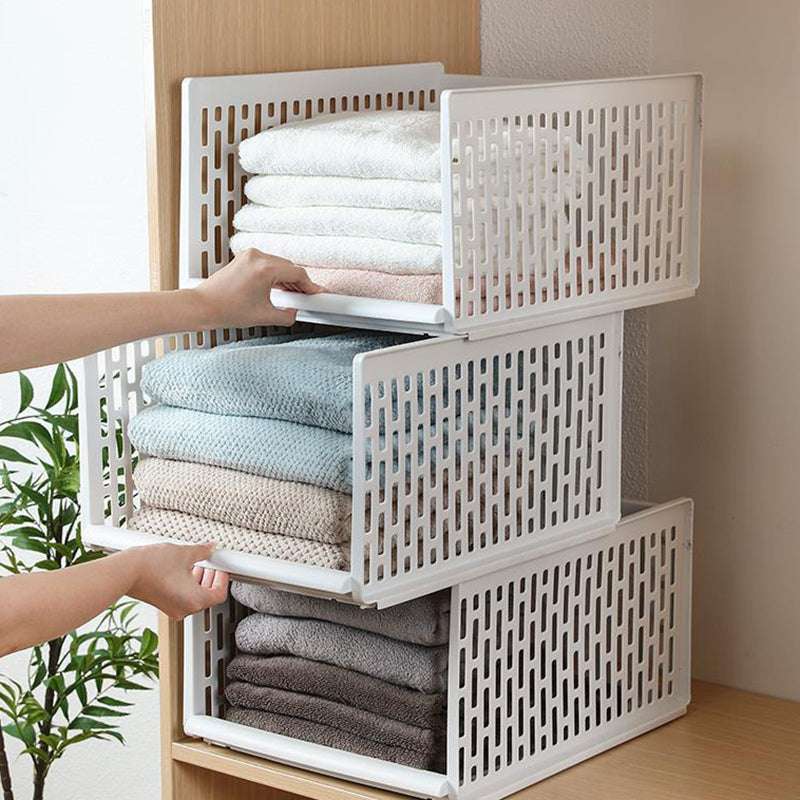 Wardrobe Storage Layered Partition Wardrobe Storage Box | Orazek UK Ltd
