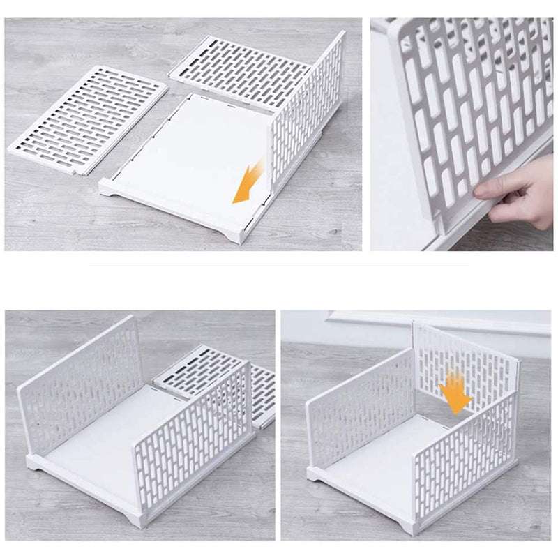 Wardrobe Storage Layered Partition Wardrobe Storage Box | Orazek UK Ltd