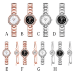 Watches-Set Bangle Clock Bracelet Wrist-Watch Quartz Women Fashion Ladies Brand Luxury | Orazek UK Ltd