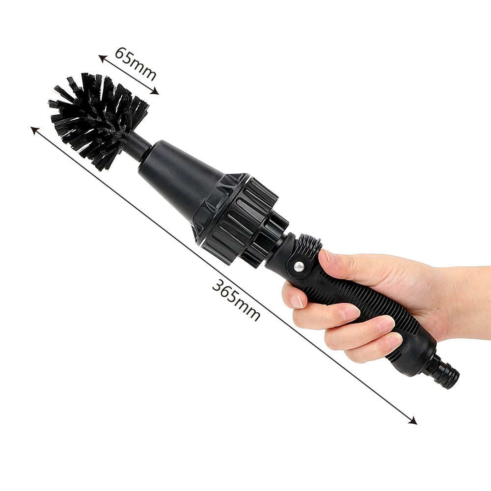 Water-driven Rotary Cleaning Brush Wash Hand-held Water Spray Brush | Orazek UK Ltd