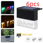 Waterproof New RGB LED Solar Light Step Fence Light | Orazek UK Ltd