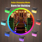 Waterproof New RGB LED Solar Light Step Fence Light | Orazek UK Ltd