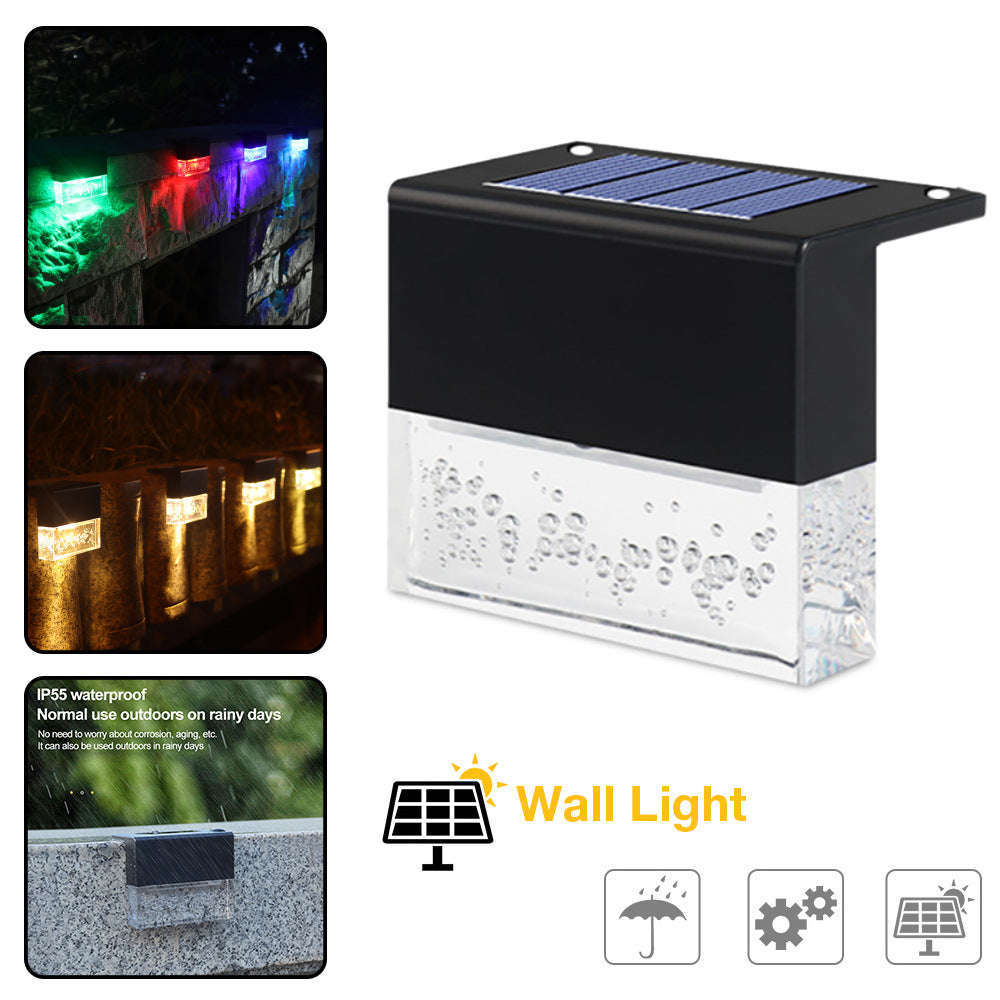 Waterproof New RGB LED Solar Light Step Fence Light Orazek UK Ltd