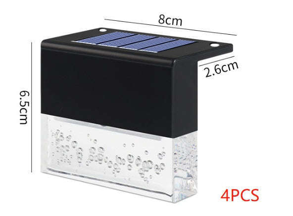 Waterproof New RGB LED Solar Light Step Fence Light Orazek UK Ltd