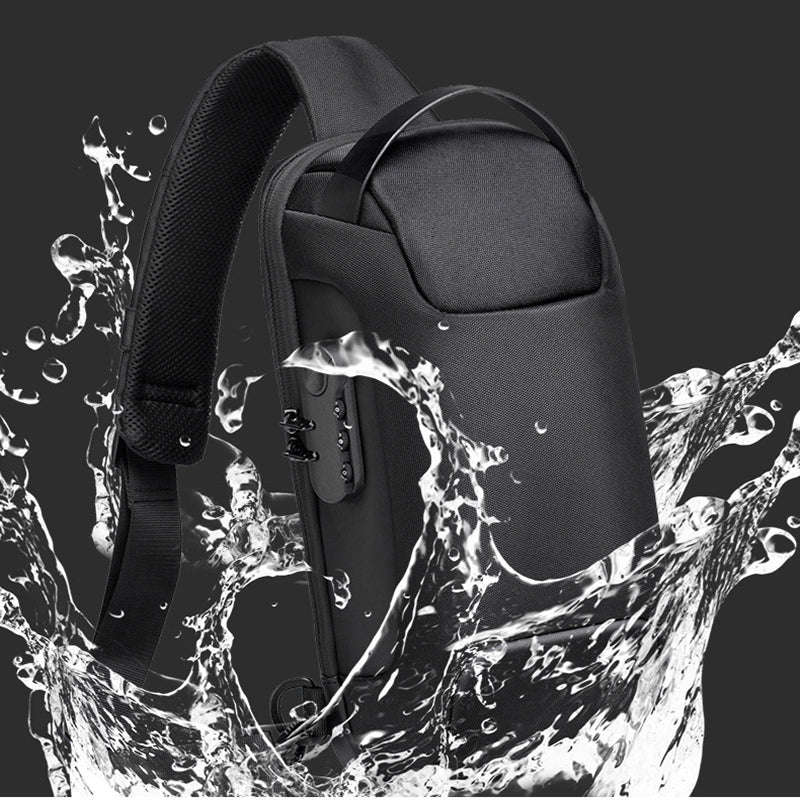Waterproof USB Anti-theft Bag Men Oxford Crossbody Shoulder Bag Sling Multifunction Short Travel Messenger Chest Pack | Orazek UK Ltd