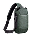 Waterproof USB Anti-theft Bag Men Oxford Crossbody Shoulder Bag Sling Multifunction Short Travel Messenger Chest Pack | Orazek UK Ltd