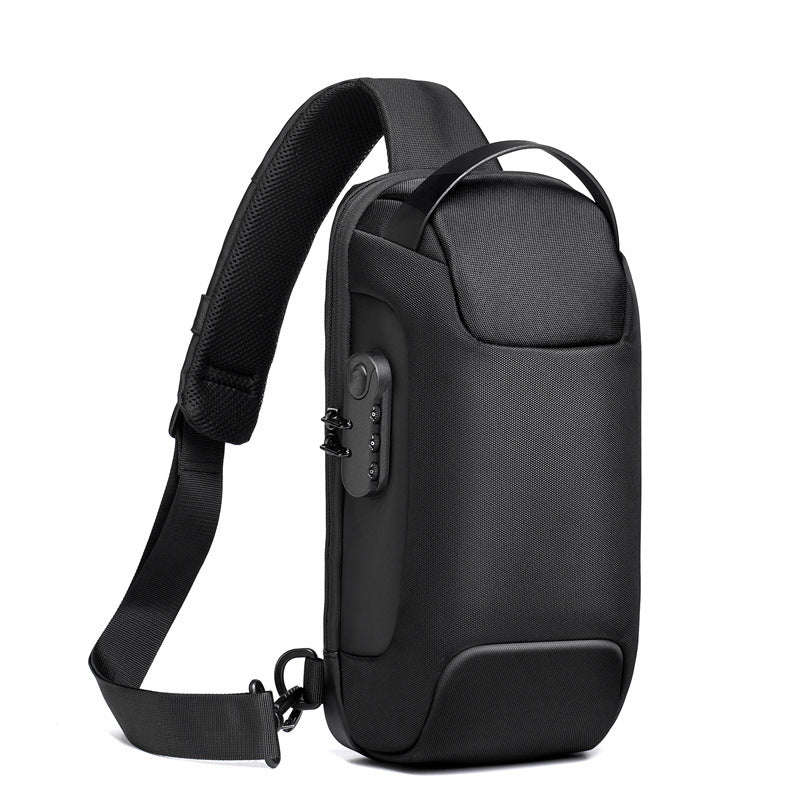 Waterproof USB Anti-theft Bag Men Oxford Crossbody Shoulder Bag Sling Multifunction Short Travel Messenger Chest Pack | Orazek UK Ltd