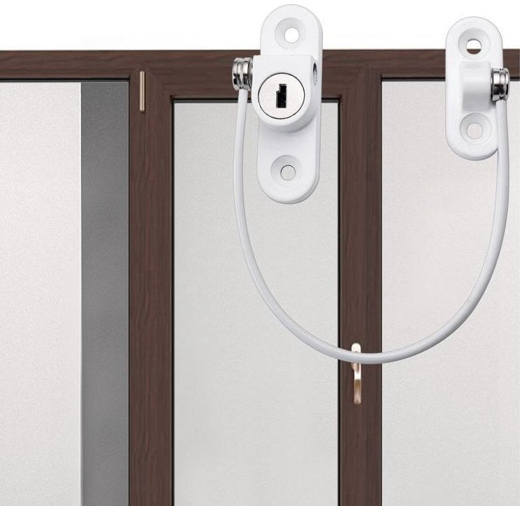 Window Security Chain Lock Window Cable Lock Restrictor Multifunctional Window Lock Door Security Guard for Baby Safety 1Pcs | Orazek UK Ltd