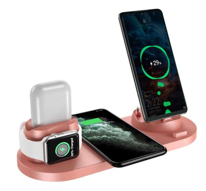 Wireless Charger For IPhone Fast Charger For Phone Fast Charging Pad For Phone Watch 6 In 1 Charging Dock Station | Orazek UK Ltd