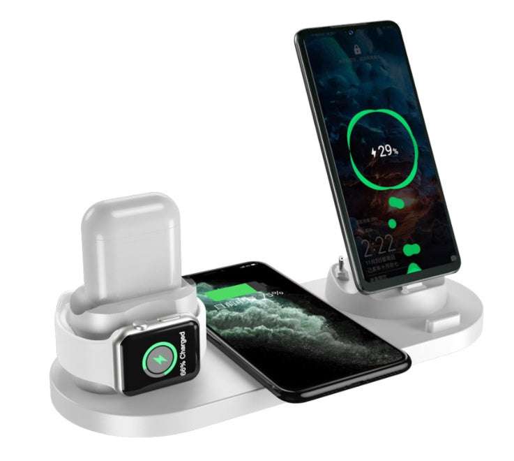Wireless Charger For IPhone Fast Charger For Phone Fast Charging Pad For Phone Watch 6 In 1 Charging Dock Station | Orazek UK Ltd