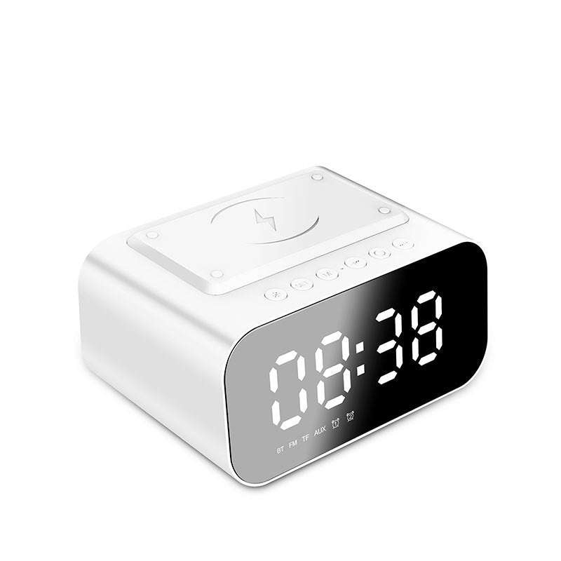 Wireless Charging Bluetooth Speaker Clock Led Alarm Clock Audio Wireless Charging Bluetooth Speaker | Orazek UK Ltd