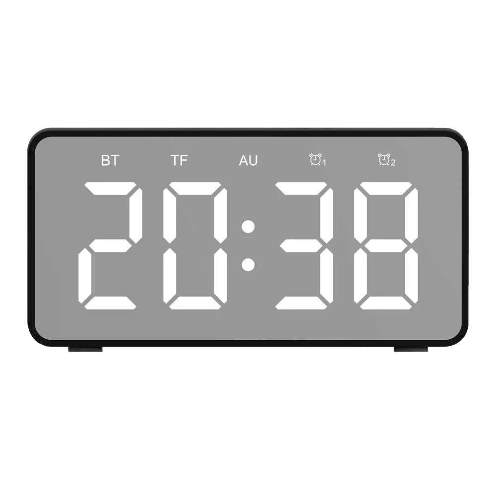Wireless Charging Bluetooth Speaker Clock Led Alarm Clock Audio Wireless Charging Bluetooth Speaker | Orazek UK Ltd