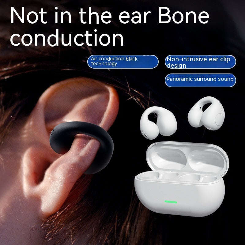 Wireless Ear Clip Bluetooth Headset TWS Comfortable Wear Not In-Ear Sports Wireless Bone Conduction 5.3 Bluetooth Headset Orazek UK Ltd