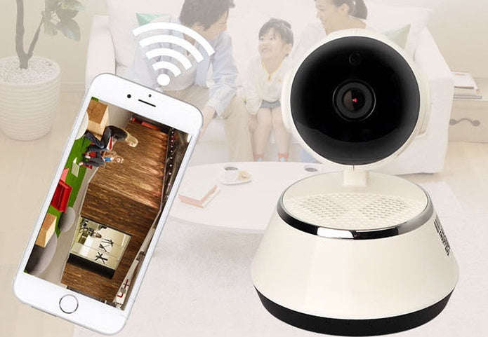 Wireless IP Camera WIFI 720P Home Security Cam Micro SD Slot Support Microphone & P2P Free APP ABS Plastic | Orazek UK Ltd