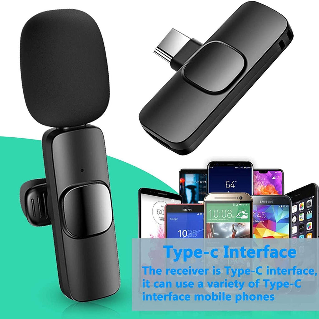 Wireless Lavalier Lapel Microphone For IPhone IPad Professional Wireless Clip Mic - Cordless Omnidirectional Condenser Recording Mic For Interview Video Podcast Vlog YouTube | Orazek UK Ltd