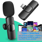 Wireless Lavalier Lapel Microphone For IPhone IPad Professional Wireless Clip Mic - Cordless Omnidirectional Condenser Recording Mic For Interview Video Podcast Vlog YouTube | Orazek UK Ltd