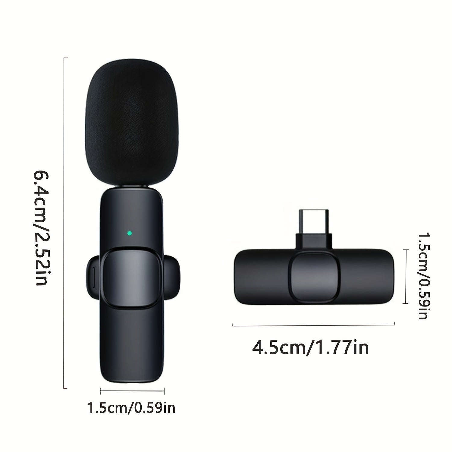 Wireless Lavalier Lapel Microphone For IPhone IPad Professional Wireless Clip Mic - Cordless Omnidirectional Condenser Recording Mic For Interview Video Podcast Vlog YouTube | Orazek UK Ltd