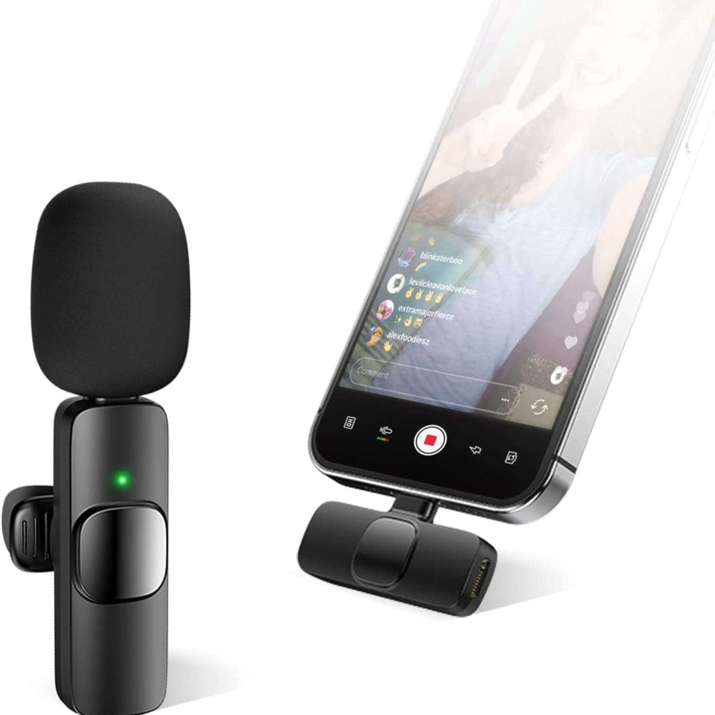 Wireless Lavalier Lapel Microphone For IPhone IPad Professional Wireless Clip Mic - Cordless Omnidirectional Condenser Recording Mic For Interview Video Podcast Vlog YouTube | Orazek UK Ltd