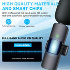 Wireless Lavalier Lapel Microphone For IPhone IPad Professional Wireless Clip Mic - Cordless Omnidirectional Condenser Recording Mic For Interview Video Podcast Vlog YouTube | Orazek UK Ltd