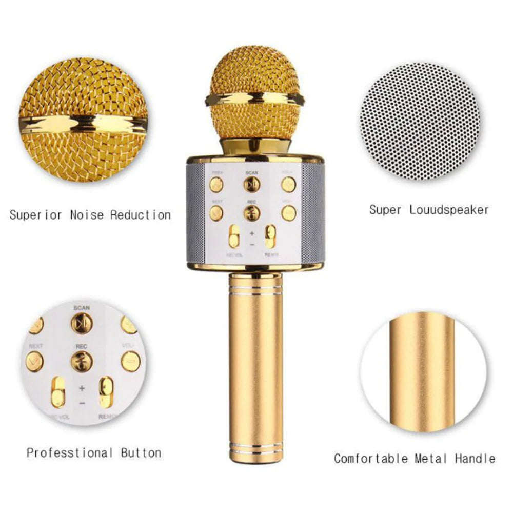 Wireless Microphone Portable Bluetooth Mini Home Ktv For Music Playing Singing Speaker Player | Orazek UK Ltd