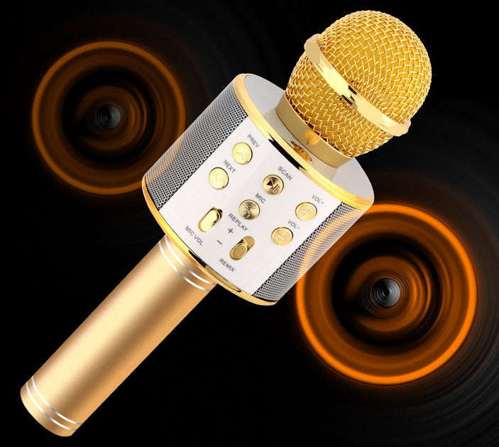 Wireless Microphone Portable Bluetooth Mini Home Ktv For Music Playing Singing Speaker Player | Orazek UK Ltd