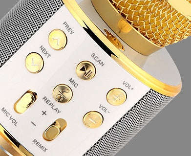 Wireless Microphone Portable Bluetooth Mini Home Ktv For Music Playing Singing Speaker Player | Orazek UK Ltd